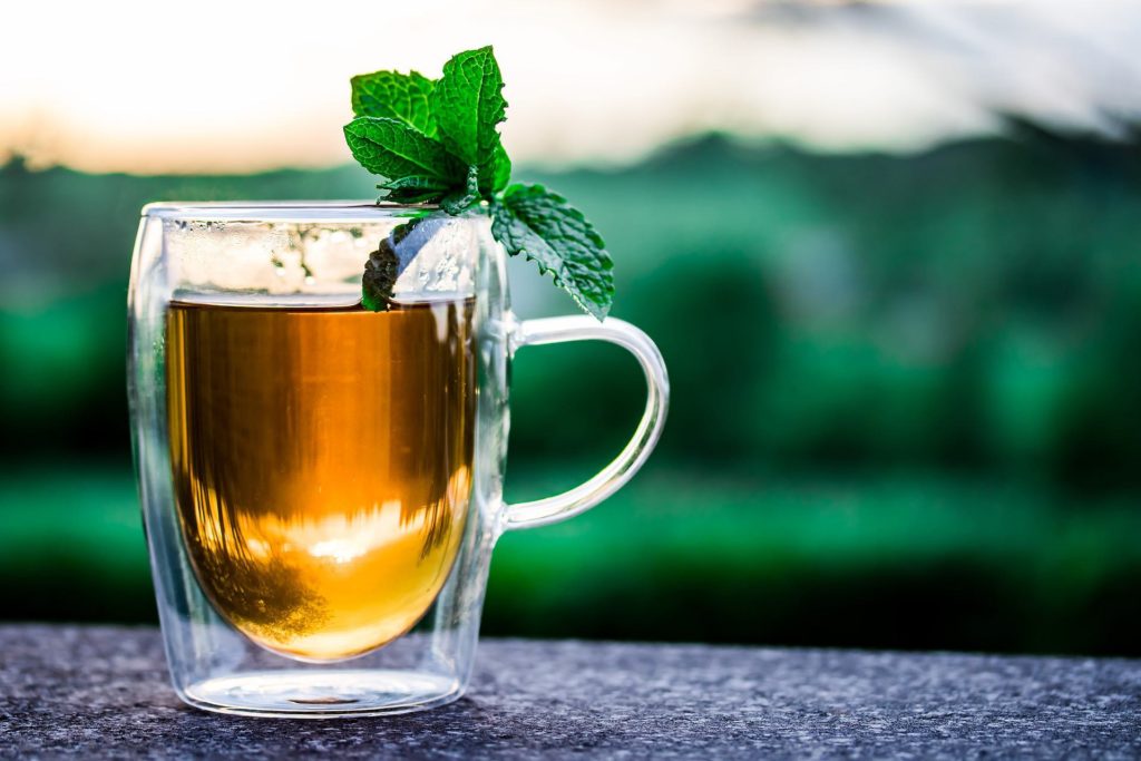 Tazza di té alla menta